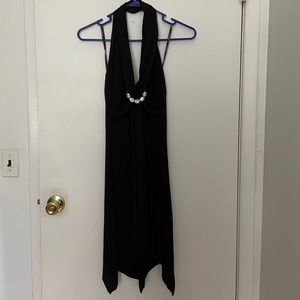 Black Halter Cocktail Dress